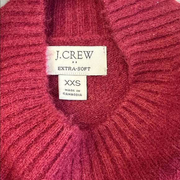 J. Crew Factory Rich Burgundy Long Sleeve Sweater Dress - Picture 6 of 7